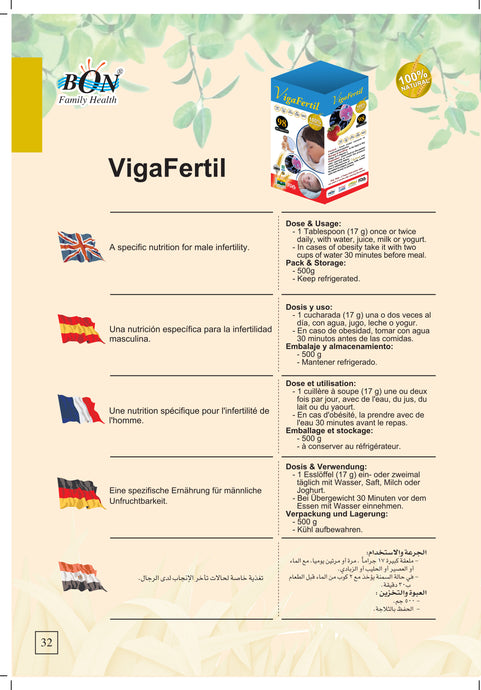 فيجافرتيل- غذاء خاص يمثل منظومة متكاملة لعلاج حالات تأخر الإنجاب عند الرجال