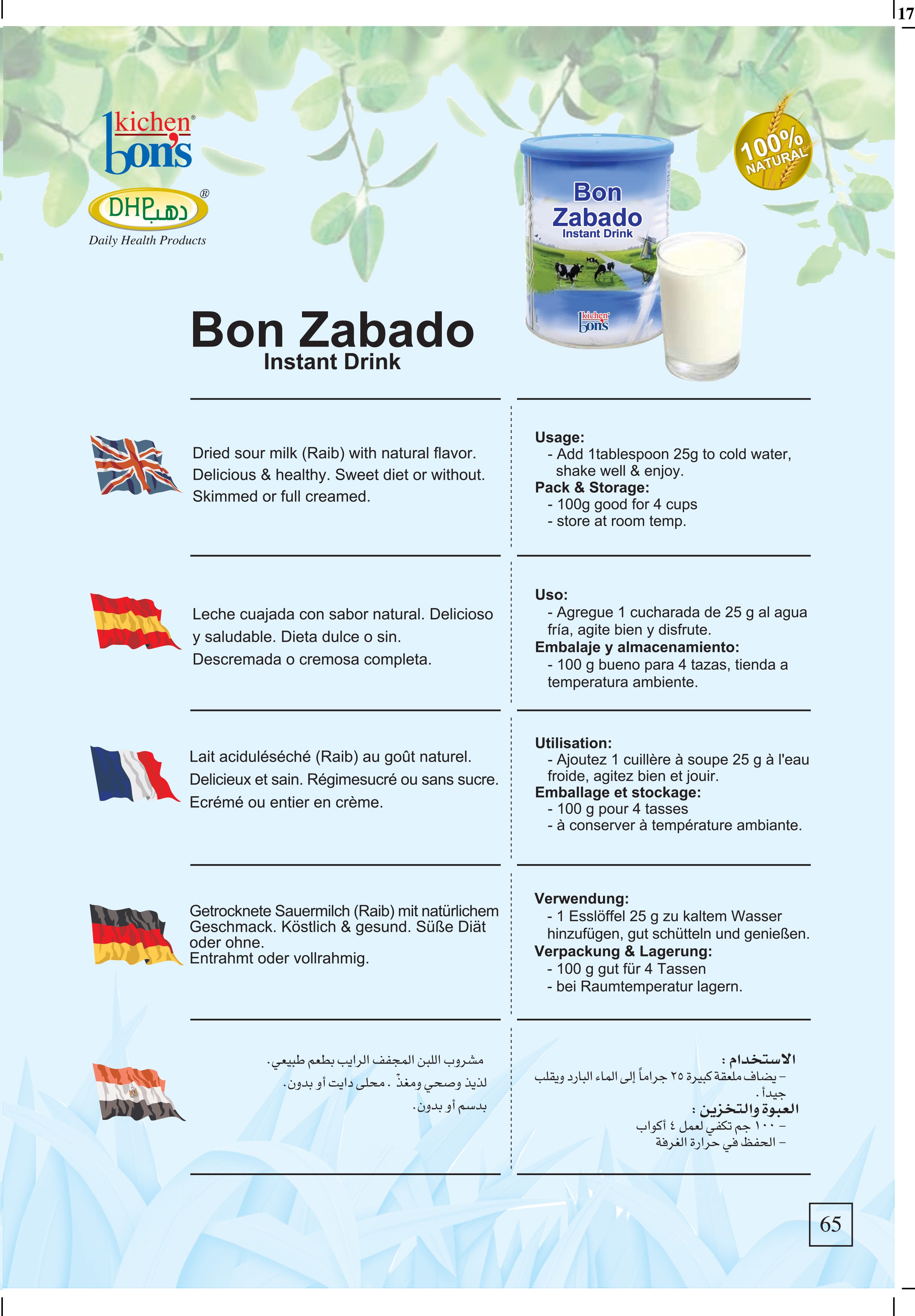 Bon Zabado ( Instant Drink )